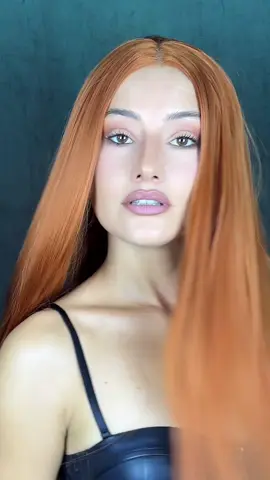 Ginger hair unlocked 😏 #syntheticwig 