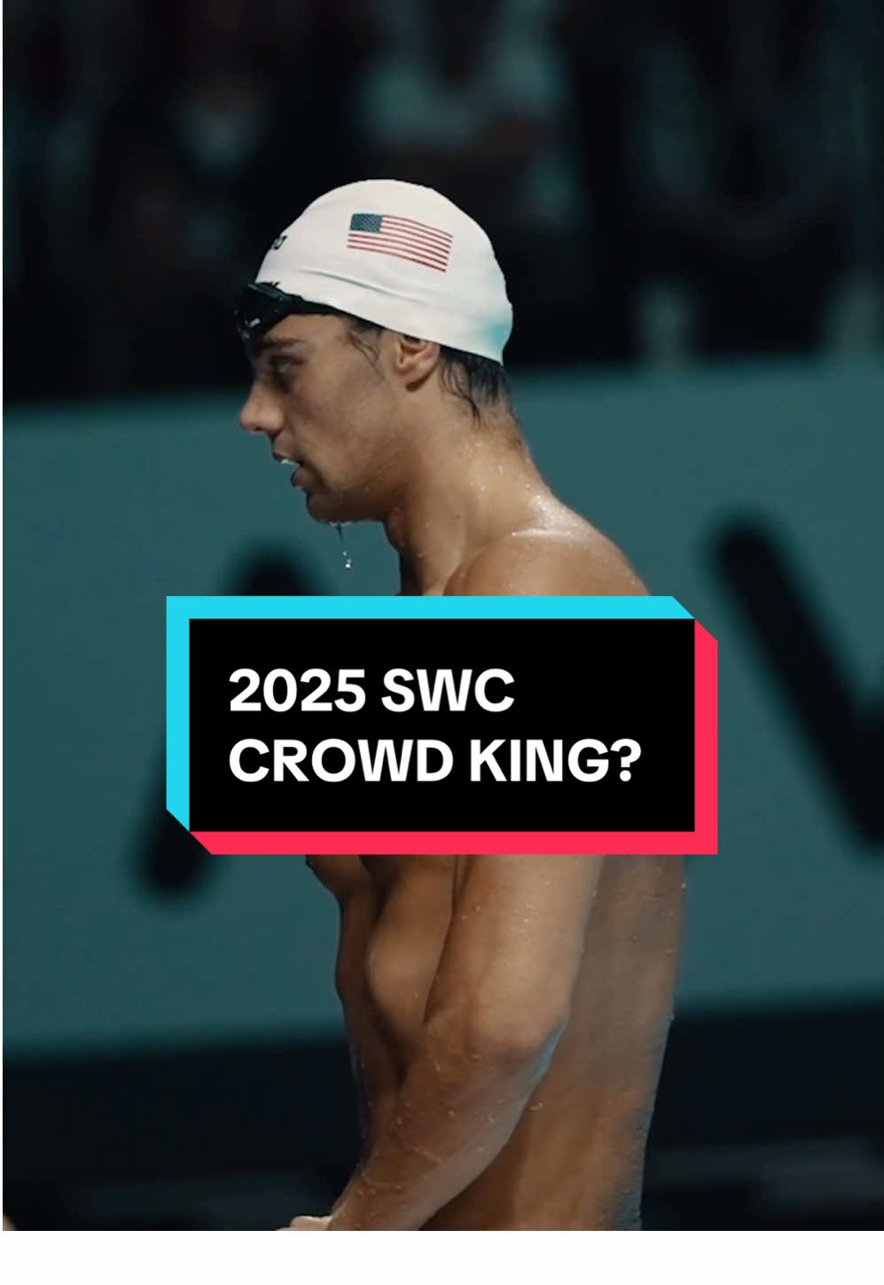 Will Thomas Ceccon be the crowd king of the Swimming World Cup 2025 North American tour? 👀 #UnitedByRacing 