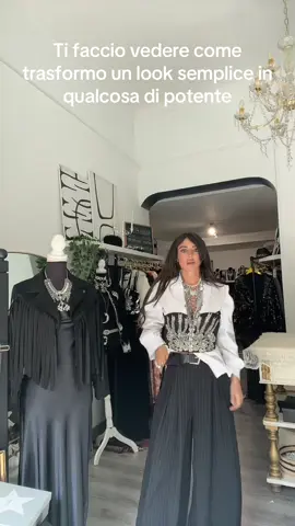 Ti faccio vedere come trasformo un look semplice in qualcosa di potente #fyppp #neiperteee #perteeee #viralvideos #tiktokshop 