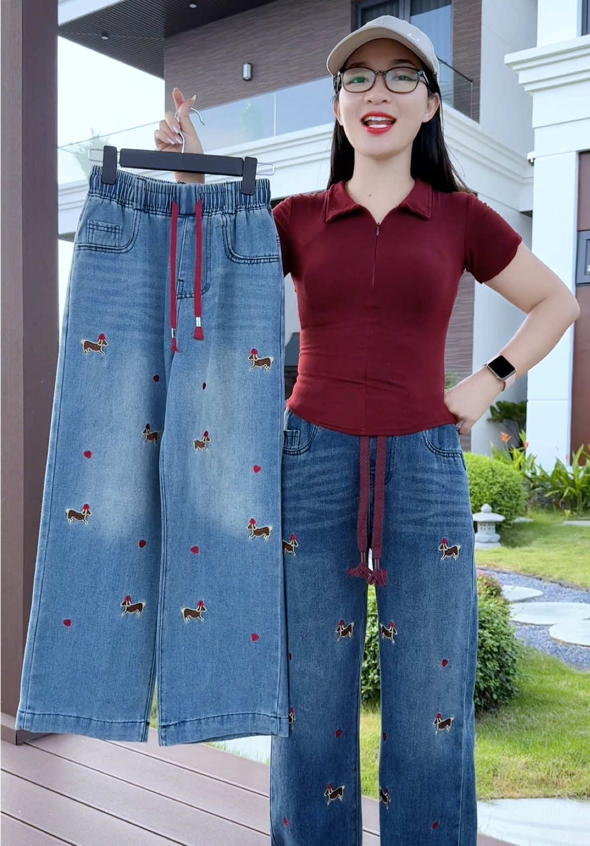 Quần jean ống suông trẻ trung năng động,hách dáng #lanlan93 #tiktok #quanjeanongsuong #thoitrang #
