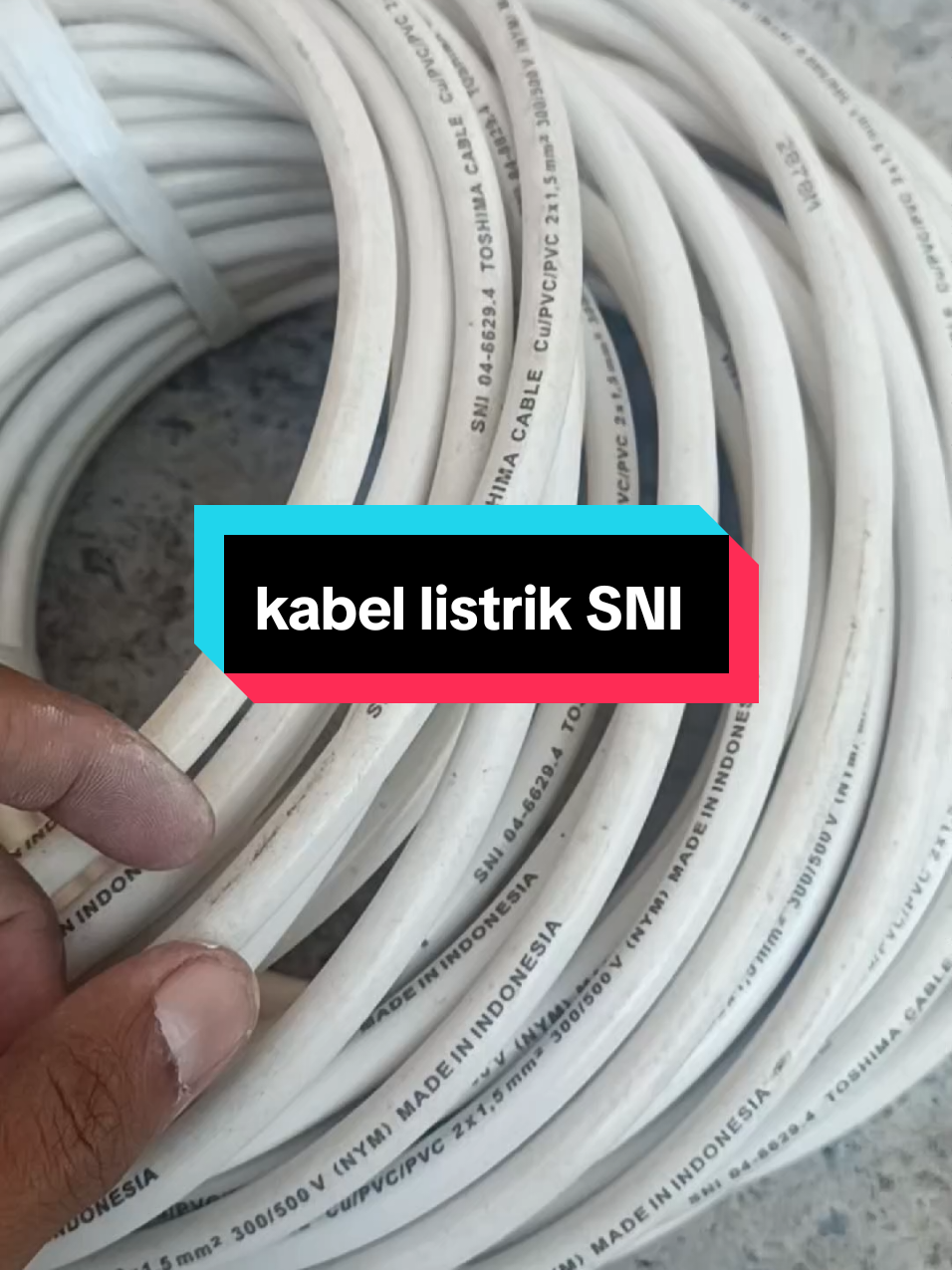 kabel listrik SNI #SNI #kabel #nym #tembaga #pln 