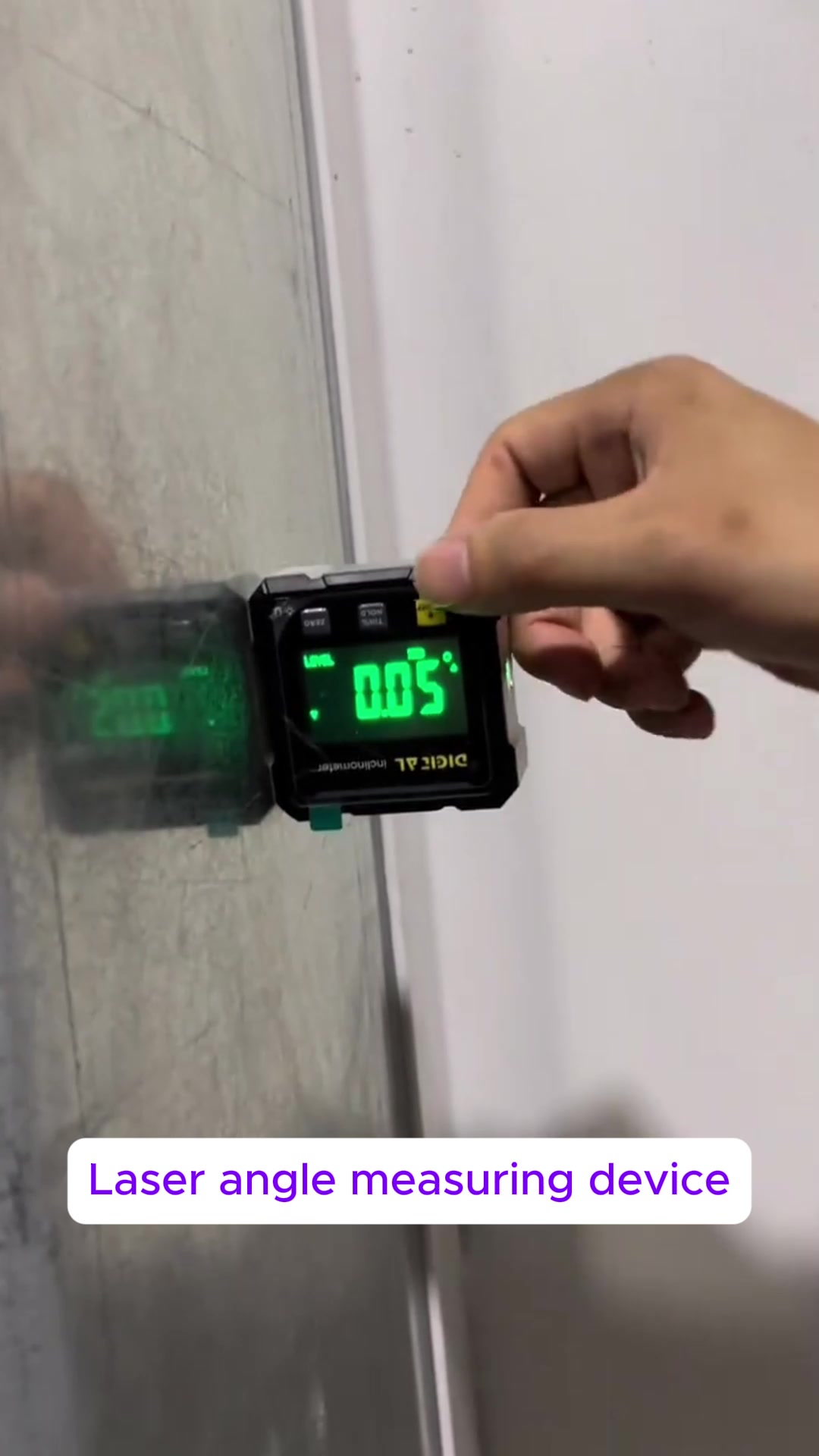 Woodworking Tools 4-Sided Magnetic Dual Laser Inclinometer Digital Angle Measuring Instrument with Tilt Measurement 