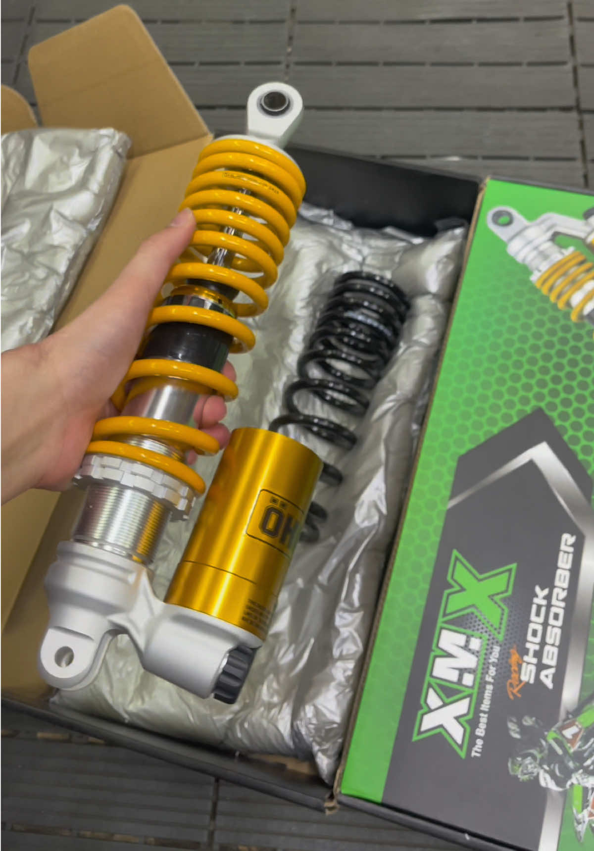 Phuộc XMX Mod Ohlins Cập Bến 🤑🤑 @Khải Bin ⚽️🎱 #đồchơixemáy #ohlins #mod #xmx #custom 
