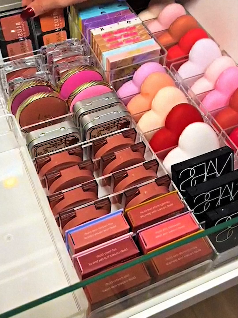 ASMR Organizing Makeup Drawer 💄💄💄 #asmr #asmrtiktoks #restock #restockasmr #drawer #drawerorganization #organizing #makeup #makeupdrawer #momlife 