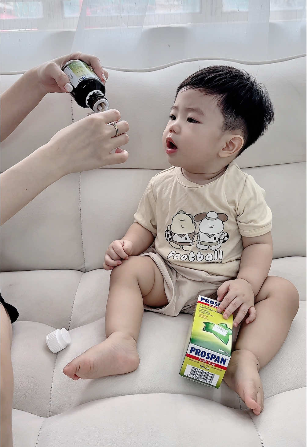 Bé bị ho các mom thường sử dụng gì cho con vậy ? #Prospan #Prospanchinhhang #ProspannhapkhautuDuc #Prospan1daychuyen1congthuc1hieuqua #toila1 