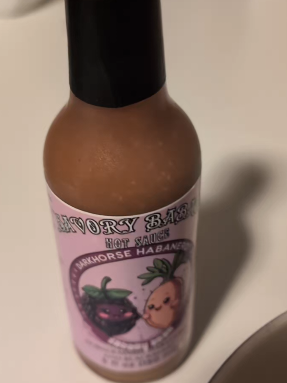 @SavoryBaba loooooove this one 😍 the blackberry come in with the heat and it's so satisfying. #hotsauce #morningbreakfast 