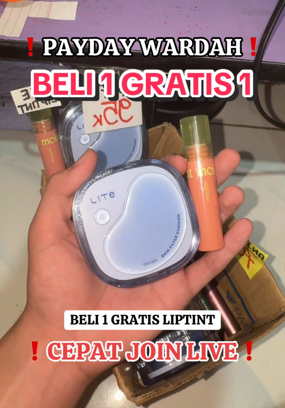 BURUAN JOIN LIVE! CUSHION LITE WARDAH BELI 1 GRATIS 1 CEPATTTT JOIN LIVE CEPATTTTTT #wardahlitechusion #wardahcushion #promowardah #cushionlitewardah 