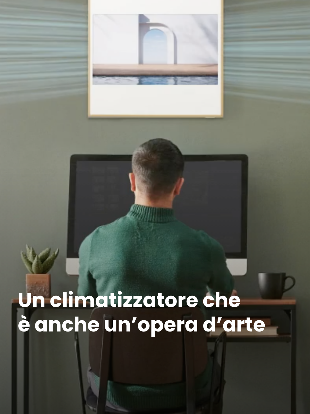 Quando il clima diventa arte 🎨 Sì, è un condizionatore. Ma anche un display Full HD da personalizzare. ❄️🔥 Rinfresca, riscalda, arreda. E lo controlli dal telefono. #LGArtcoolGallery #Climaconvenienza #CondizionatoreDesign #SmartComfort #DualInverter #ClimaCheArreda #TechForHome