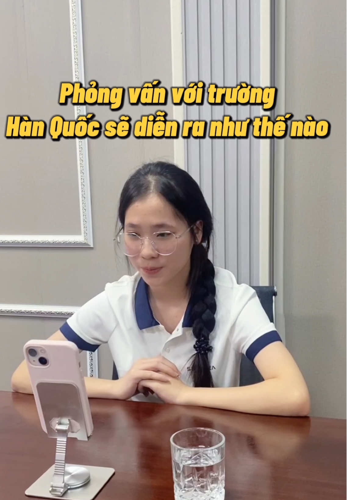 Phỏng vấn trường bên Hàn có khó không? Cùng xem mẫu 1 trường phỏng vấn nha #duhochanquocsunkorea #duhochanquoc #phongvandaisuquanhanquoc #phongvanduhochanquoc #trending 