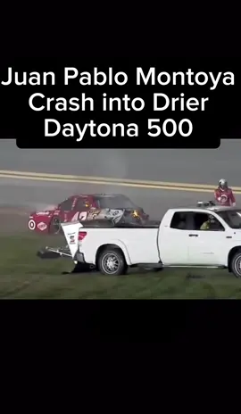 Juan Pablo Montoya NASCAR  crash into jet drier Daytona 500 n•42 Chip Ganassi Chevrolet #chipganassiracing #nascar #juanpablomontoya #fire #explosion 