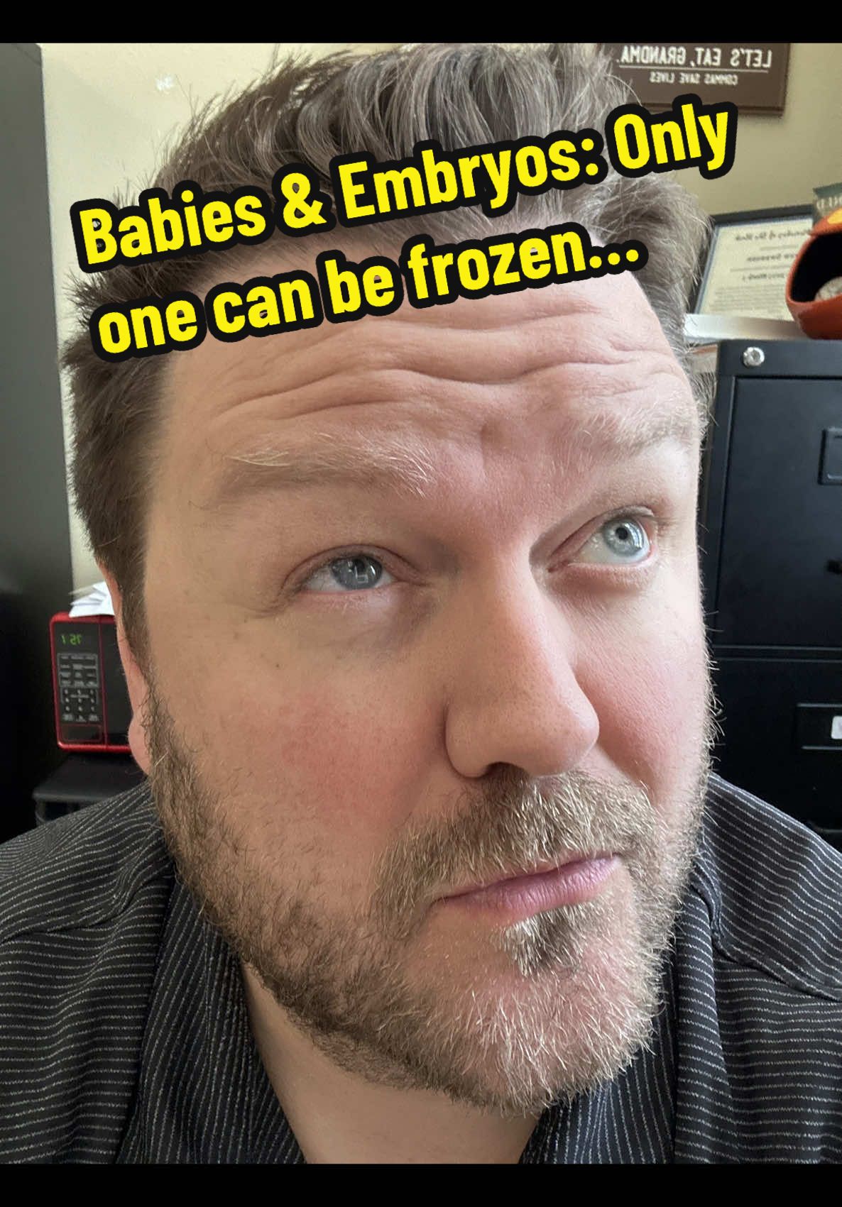 Both are human, but only one won’t survive a freezer. Don’t try this at home. #abortionrights #babiesoftiktok #thoughtoftheday #facts #abortionishealthcare 