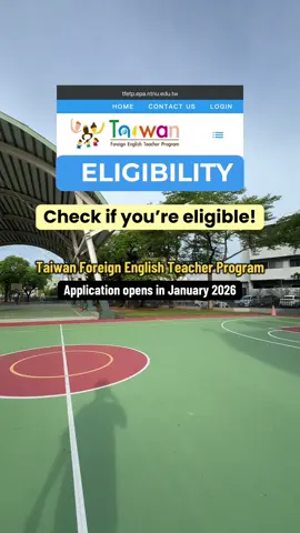CHECK IF YOU ARE ELIGIBLE! 🤓📚🇹🇼#opportunity #ofw #teacher #teachabroad #fyp 