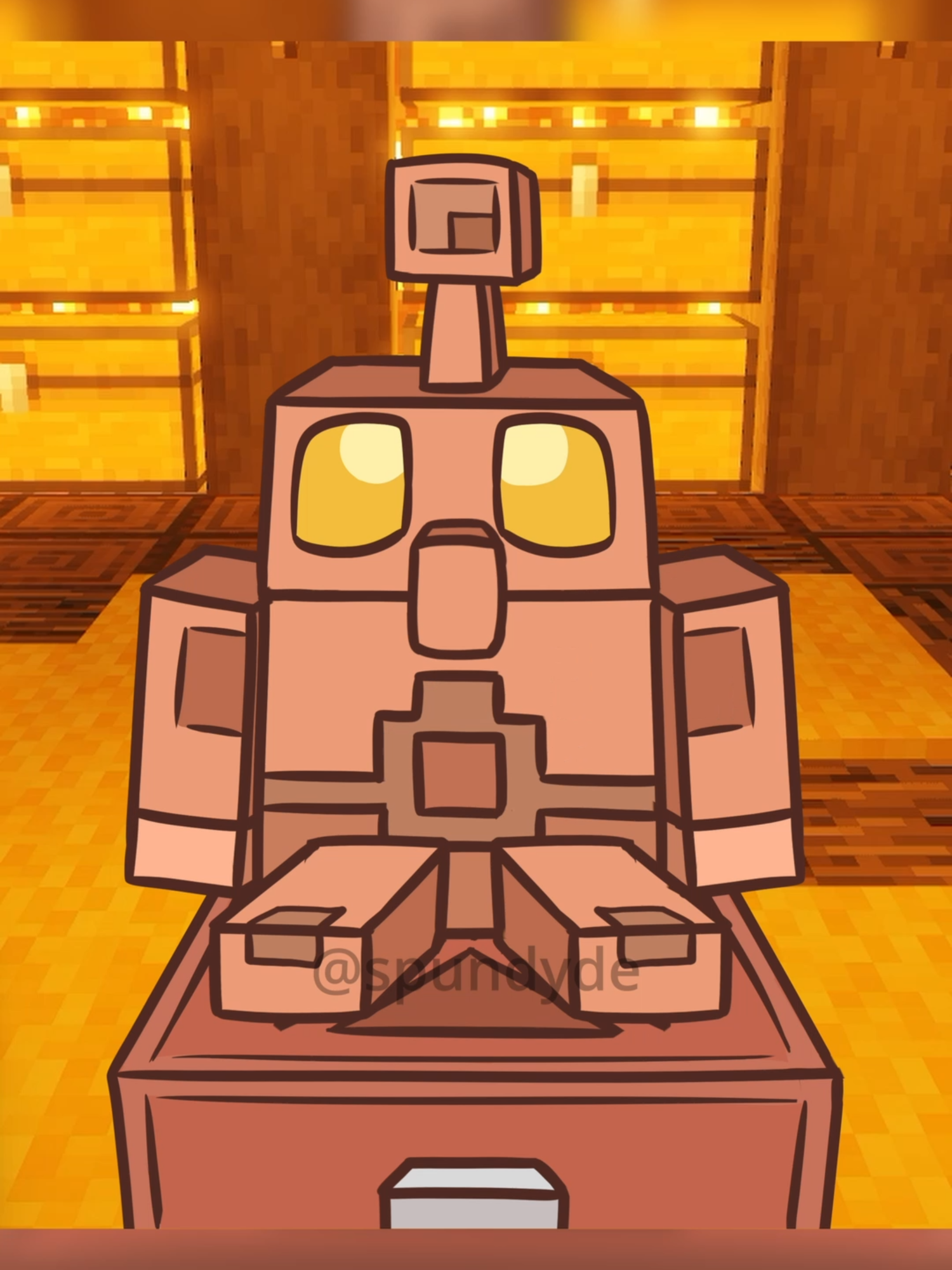 Er wusste es! #Minecraft #animation #spundyde #minecraftmemes #viral #yt #tiktokviral #fpy #animationmeme #funnytiktok #viral_video #flöckchen #coopergolem #kupfergolem
