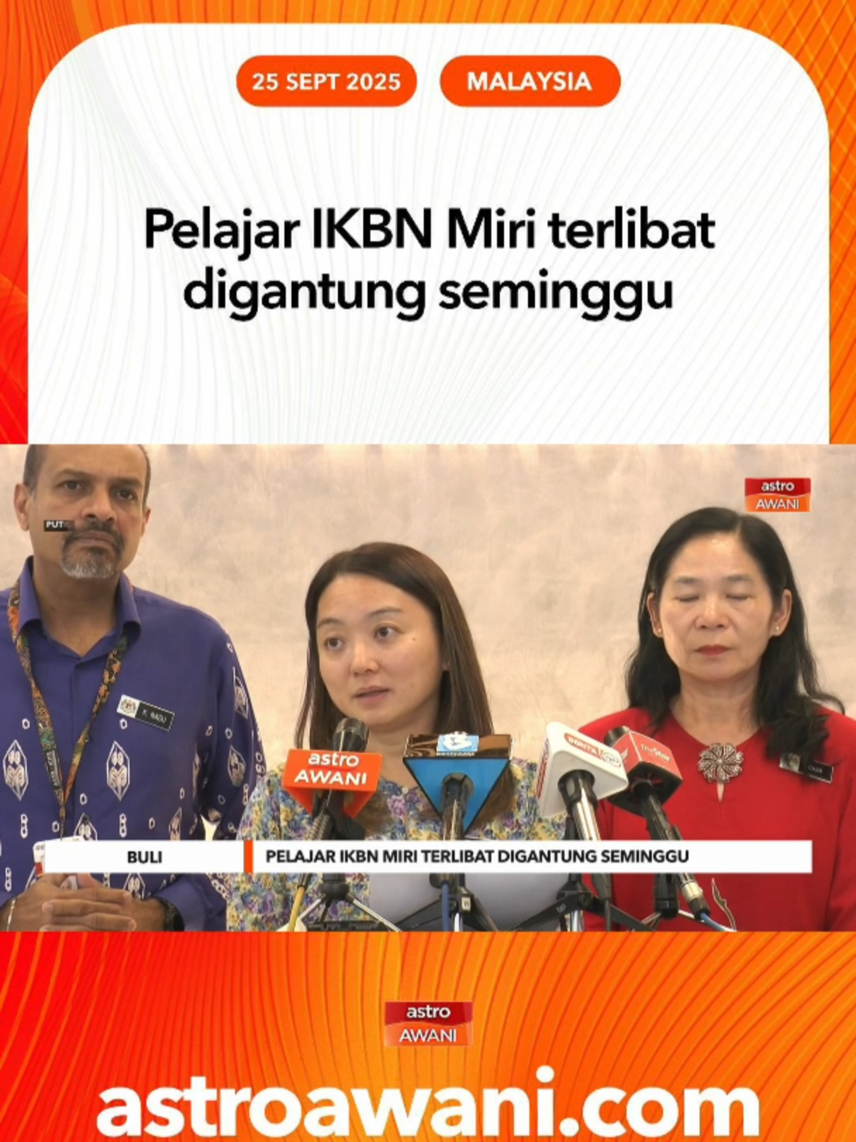 Kementerian Belia dan Sukan serius isu gurauan melampau pelajar IKBN yang disifatkan boleh mendatangkan kesan negatif dalam tempoh jangka panjang. #AWANInews #AWANIBorneo