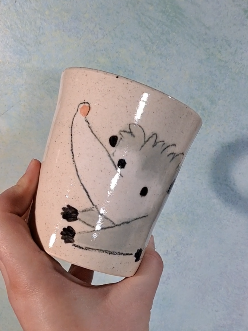 My OG and favorite design: the possum.  I have a scar on my left arm from an opossum bite. My first job was at a zoo and I got the opossum out to show 30 kids and their parents at a birthday party. Little did I know, he had just gotten his blood tests. If I'd known this, I would have let him rest.   Do you have a possum story? Tell me about it in the comments! These will be available on my website October 1st for my preorder.  #christmasgiftideas  #handmadegifts  #possumsoftiktok  #storytime 