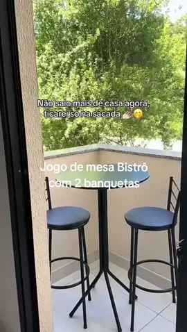 Esse jogo de mesa Bistrô combina em qualquer ambiente da sua casa 😍🤌🏽 #estilo #conforto #casa #descanso #bistro 