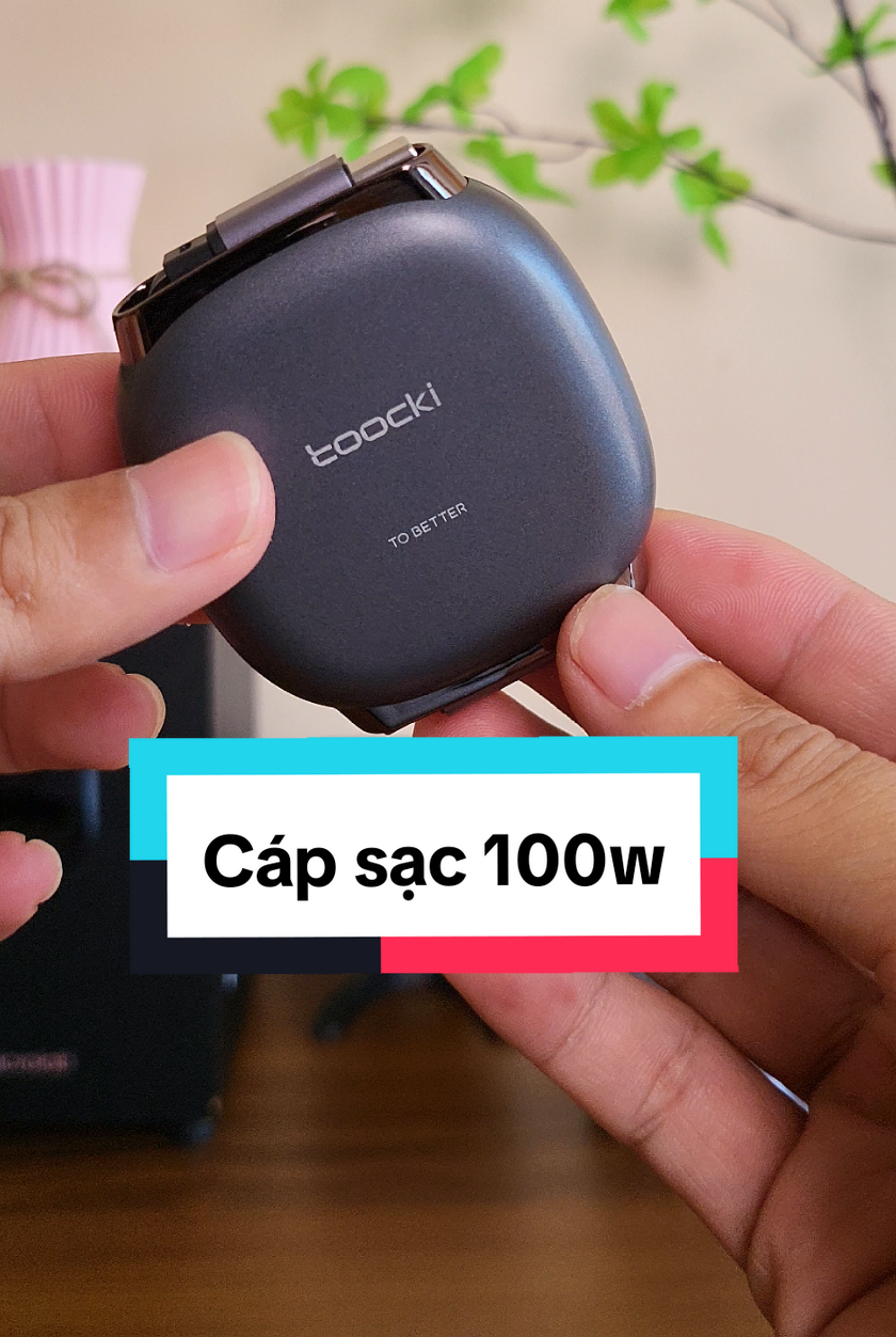 Cáp sạc 100w Toocki kéo dài 1 mét #capsac #capsac100w #toocki #huongnguyenshop1 #xuhuong 