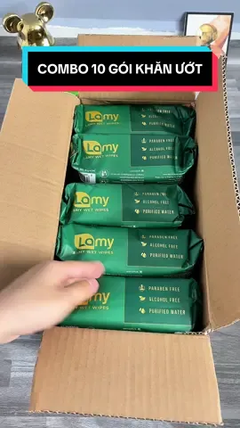 COMBO 10 GÓI KHĂN ƯỚT LAMY 80 TỜ #cindythuytichcuc #khanuotlamy