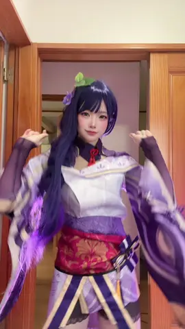 胡桃でバズった動画の雷電バージョン🪻　#おすすめに乗りたい #原神 #コスプレ #雷電将軍 #ダンス 