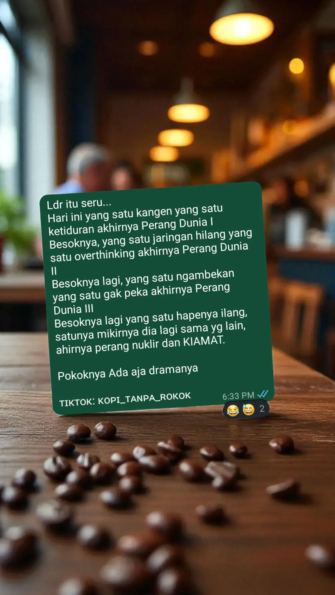 seru juga ya cerita LDR itu, ada saja dramanya #quotes #katakata 