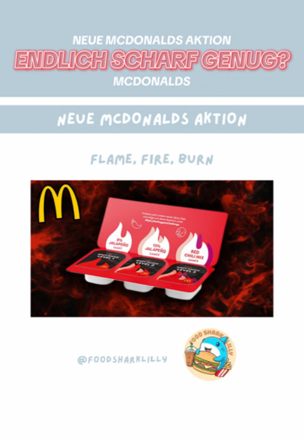 Mit der neuen McDonalds Aktion wird es scharf 🔥 Ab nächster Woche, dem 2.10, gibt es neue scharfe Produkte! 🧯  Gesehen bei: @JunkFoodGuru  #mcdonalds #burger #foodtiktok 