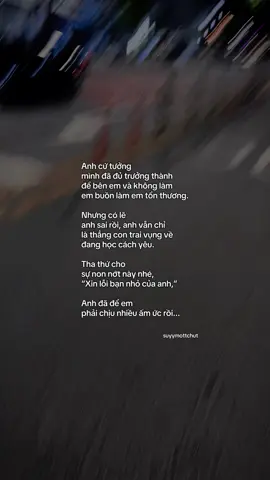 “Anh xin lỗi..” #tamtrang #suyymottchut #fyp #viral 