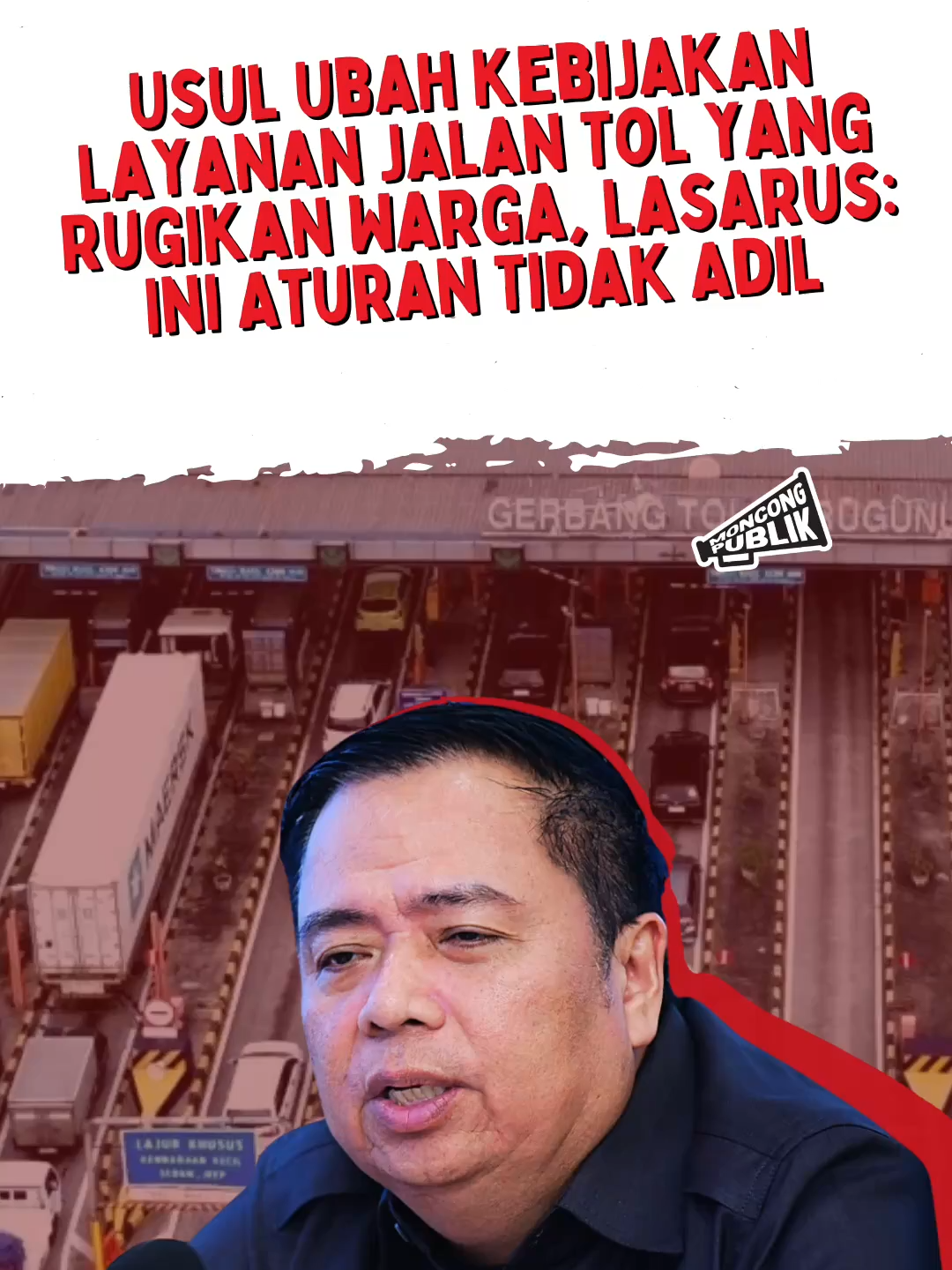 Ketua Komisi V DPR RI, Lasarus, tegas menyoroti kebijakan jalan tol yang selama ini lebih banyak merugikan rakyat. Ia meminta Menteri PU segera berani mengubah aturan yang timpang dan tidak berpihak pada pengguna jalan.    Menurutnya, aturan yang berlaku sekarang jelas tidak adil. Bagaimana mungkin, saat terjadi kecelakaan di jalan tol, justru masyarakat yang dibebani tanggung jawab penuh? Padahal, pengguna sudah bayar mahal untuk layanan tol yang seharusnya aman dan nyaman.    Lasarus menegaskan, negara tidak boleh tutup mata. Jika pemerintah berani bikin aturan, maka pemerintah juga harus berani melindungi rakyatnya! #moncongpublik #pdiperjuangan #fraksipdiperjuangan #lasarus #jalantol #kementerianpu #viral #dprri