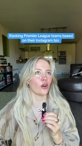 The Premier League table ranked by social media bios. AKA the only table that really matters.  #PremierLeague #prem #footballtiktok #football 