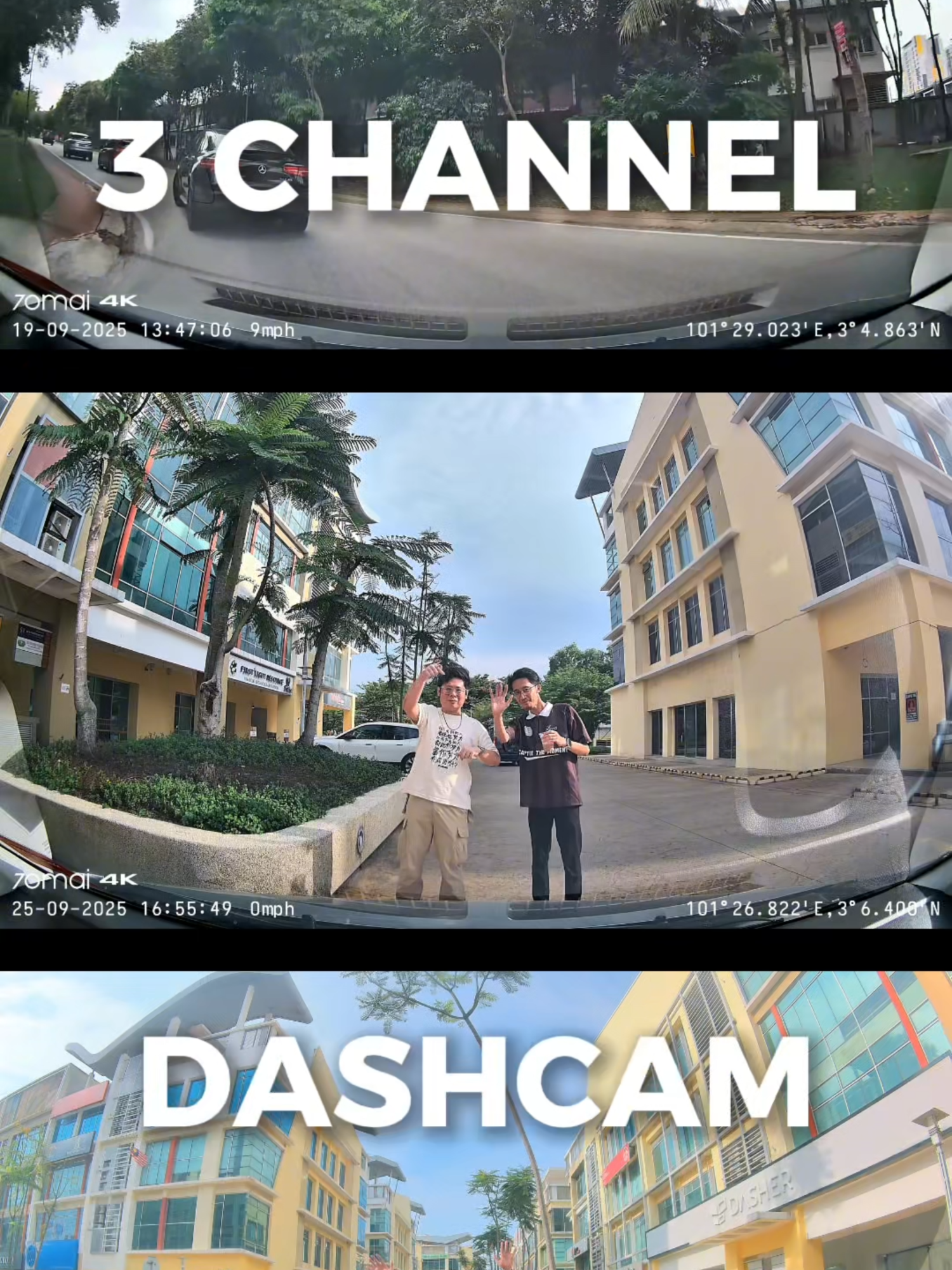 Yeay finallyyy ! 😍 3 Channel view is here with 70mai Dashcam T800 🔥 📸 #70mai #Dashcam #3Channel #70maiT800 #DashCam4K #CarAccessories #FYP
