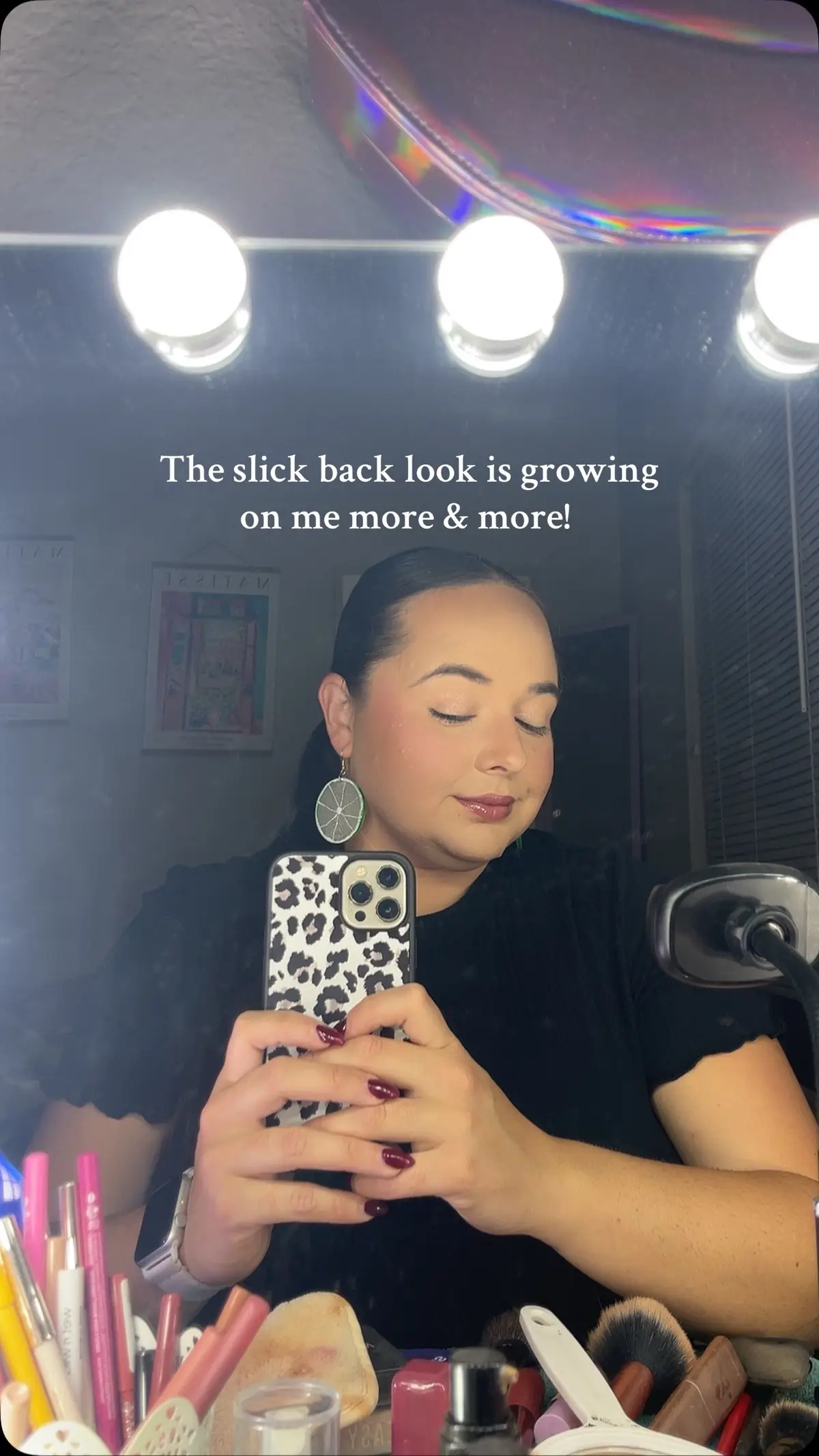 #slickback #slickbackponytail #slickbackhair #hairinspo 