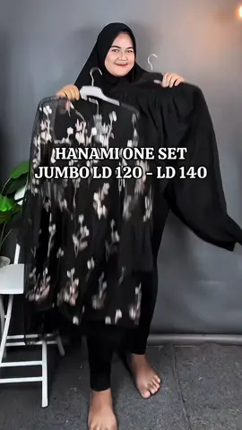 Hanami ONESET jumbo LD 120 - LD 140 muat sampe bb 115 kg #zahrotulmaulaa #onesetkondang #outfitkondanganjumbo #onesetjumbo #setelanbrukat 