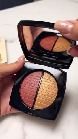 chanel golden sunset blush 🌅 soleil couchant ☀️ shall i get the pink one too?  #chanel #chanelbeauty #cocochanel #makeup 