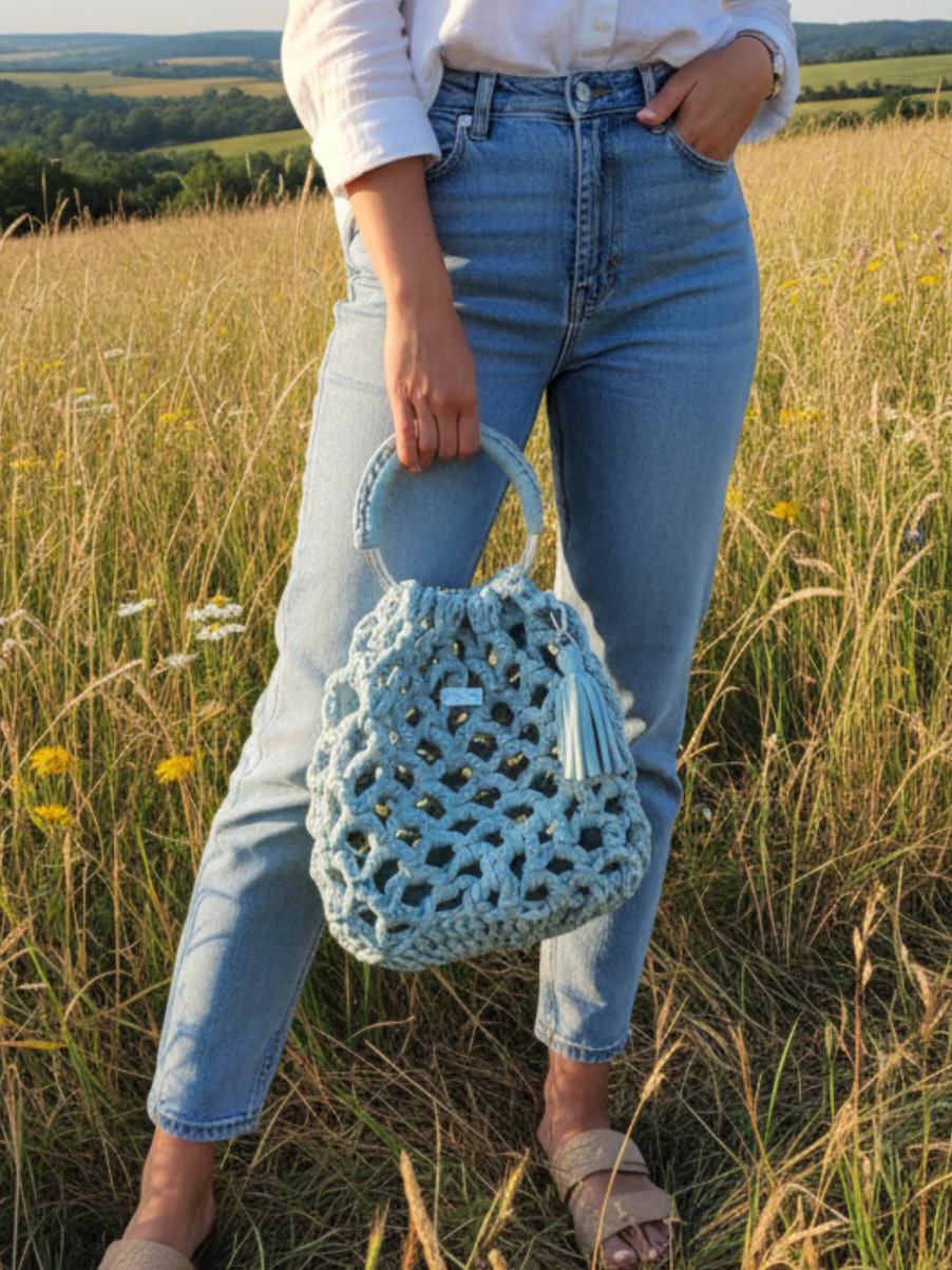 amos crochetar juntas a Bolsa Letícia! O que é bom tem que ser compartilhado, não é mesmo? Uma bolsa linda, rápido de fazer e ainda econômica... Claro que vai ter tutorial!!! Separa os materiais: 1 novelo de fio de malha premium de 35mm da @meliahfios Agulha 8.0 1 par de Argolas de acrílico ou metal  Tesoura  Cola para arremate Temos um encontro marcado dia 27/09/25. Te vejo lá? #tutorial #crochetbag #DIY #bolsadecroche #crochet 