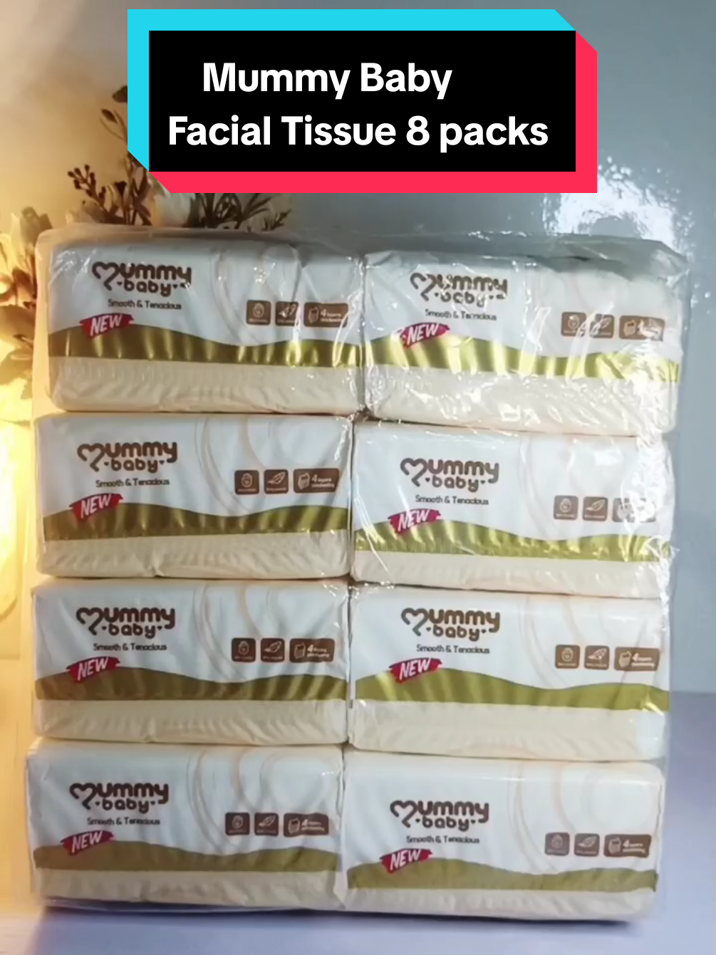 Looking for facial tissue soft and thick? Try this! #mummybaby #facialtissue #tissue #8packsfacialtissue 