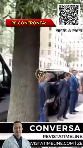 PF CONFRONTA: DELEGADO VS. CAPANGA DE LULA  Aqui, Polícia Federal. Delegado da Polícia Federal. Capanga do Lula. Eu posso atravessar para lá. Você não pode nem encostar em mim, só para você saber. Não, só para você saber. Obrigado. Nem encosta no dedo de mim, não.  #CensuraNão #LiberdadeDeExpressao #STFnaMira #MoraesExposto #GabineteParalelo 