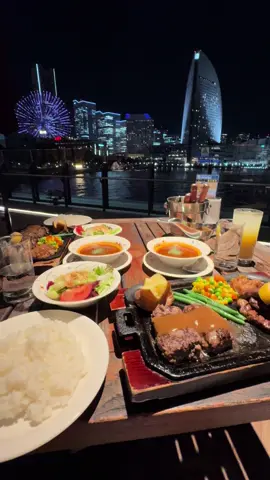 View đẹp hết xảyyyy đồ ăn ngonn không uổng cái công ngồi nóng kaka #yokohama 