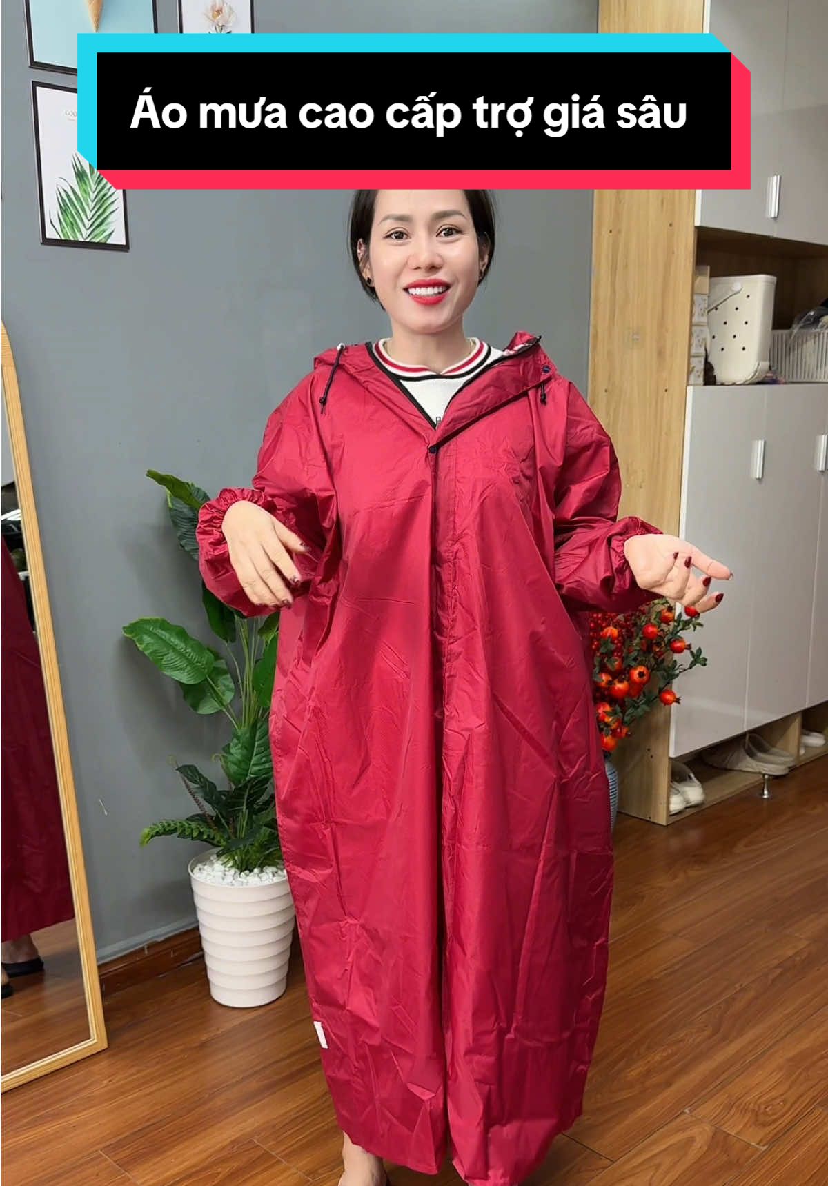 Áo mưa cao cấp trợ giá sâu #aomuacaocap #cindythuytichcuc
