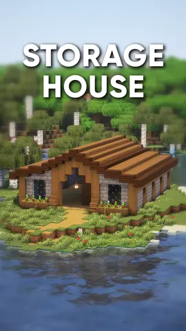 Minecraft Tutorial: Storage House 🏠 #Minecraft #minecrafttutorial #minecraftbuilding #minecrafthowtobuild 