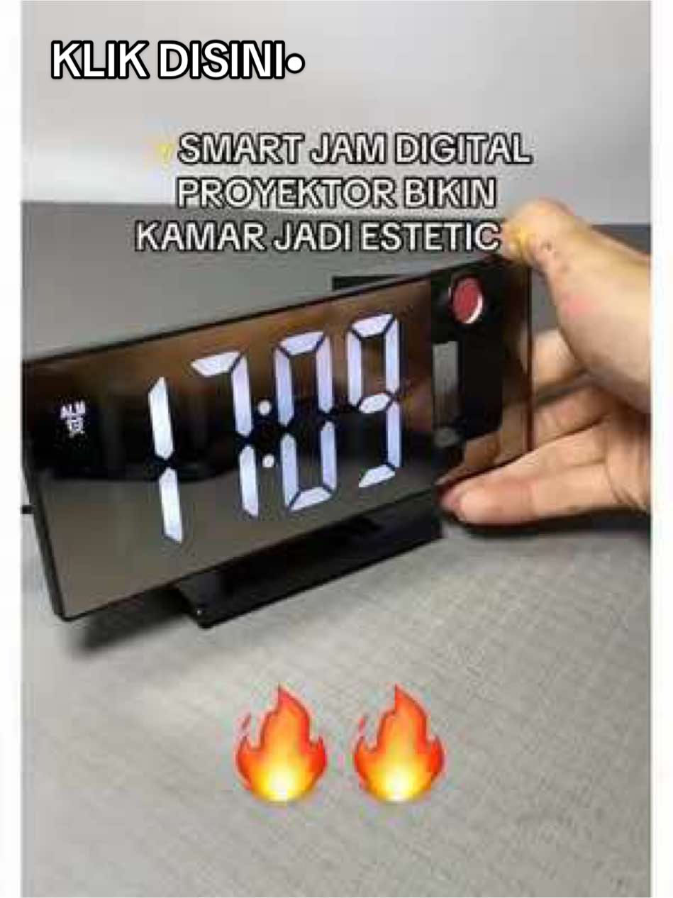 jam alarm digital dengan layar + protektor bikin kamar kalian jadi estetic paling murah di tiktok, jam ini cocok banget di taruh di meja kerja #jamalarmdigital #jamproyektor #jam #jamdigital #jammurah 