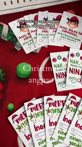 Ang cute ng mga angpao nato, sobrang witty sakto this coming christmas. #angpao #christmasgift #christmas #cashenvelope 