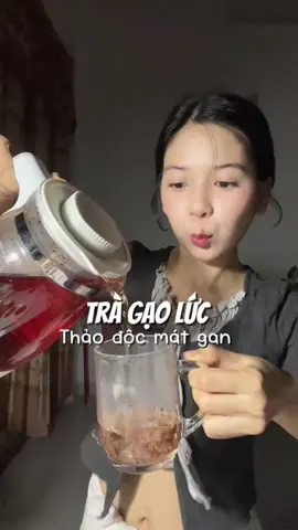 ✨ Điều mình thích nhất là nguyên liệu tự nhiên: gạo lứt, đậu đỏ, đậu đen xanh lòng, kỷ tử, cỏ ngọt, hoa nhài. Không chất bảo quản, không hương liệu hóa học nên yên tâm mỗi ngày. #tragaolutkimmocthao #depcungtram #healthy #bokhihuyet 