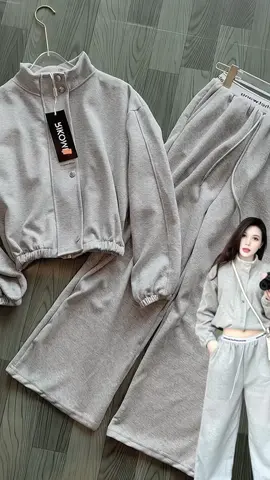 Bộ Nỉ Bông Ghi Nhạt Dáng Hàn C