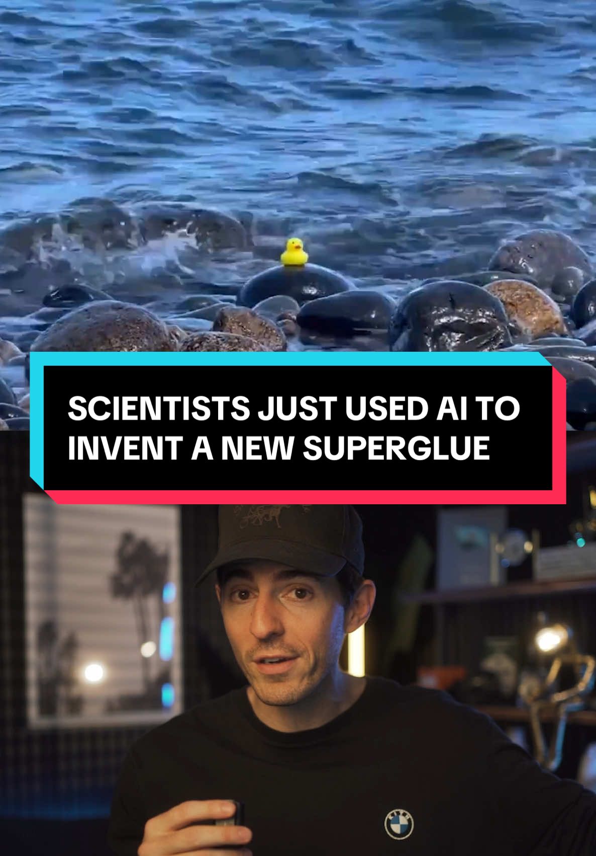 Scientists just used AI to invent a new superglue that works in water #ai #artificialintelligence #Tech #technology #techtok #Science #scientist #superglue 