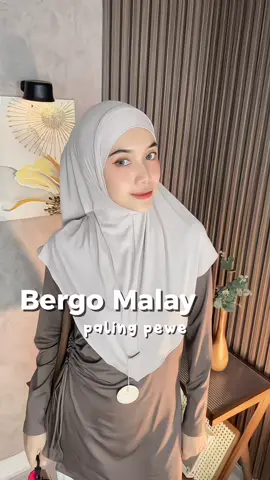 Paling suka bergo model malay dari @Xora Hijab , paling effortless rapi nemplok jidatnya.  #bergomalay #bergokaos #bergosport 