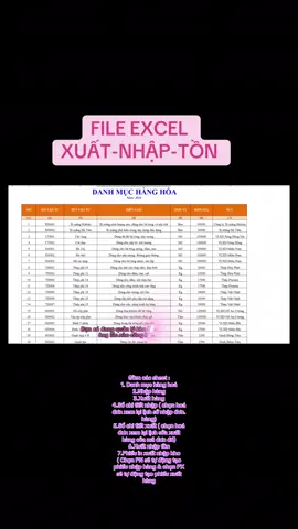 XUẤT NHẬP TỒN KHO