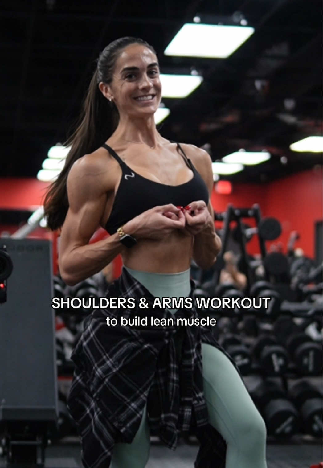 shoulder and triceps workout 👇🏼🤍 today we’re hitting shoulders and triceps with a mix of angles to build strength, shape, and definition. focus on controlled movements and really feeling each muscle work - form over ego lifting always!! full outfit from @tlfapparel code “TLF-ALANI” 💫 THE WORKOUT: 1️⃣ Lateral Raises: 3 sets x 12-15 reps Keep a slight bend in your elbows, lift to shoulder height, slow and controlled on the way down 2️⃣ Dumbbell Front Raises: 3 sets x 10-12 reps  Focus on your front delts, don’t swing the weight up, pause at the top for that extra squeeze 3️⃣ Cable Front Delt Press: 3 sets x 10-12 reps Great for isolating those front delts, keep your core engaged throughout the movement 4️⃣ Cable Reverse Lateral Raise: 3 sets x 12-15 reps Palms facing up to hit a different angle, really squeeze your rear delts at the top 5️⃣ Cable Tricep Extension: 3 sets x 12-15 reps Keep your elbows locked in place, focus on that tricep contraction 💡TIP: rest 60-90 seconds between sets and remember - the weight doesn’t matter if your form is terrible. quality reps build quality muscle :,) ready to build the strong, confident physique you’ve been working toward? link in bio to start building your dream body 🫶🏼 - coach alani :) #shoulderworkout #tricepworkout #upperbodyworkout #strengthtraining #buildleanmuscle