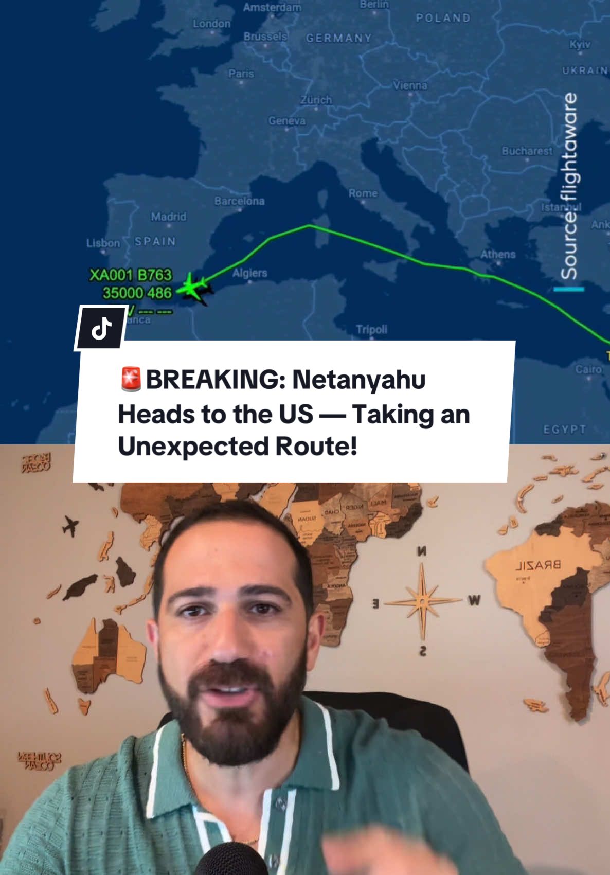 🚨BREAKING: Netanyahu Heads to the US — Taking an Unexpected Route! #breakingnews #netanyahu #isreal #trump #fypage 