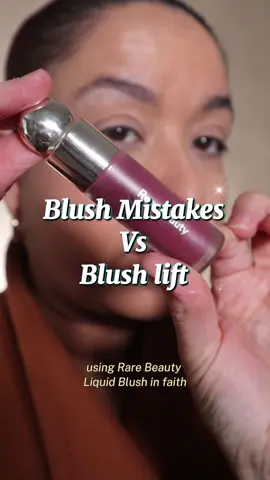 #creatorsearchinsights  Stop dragging your face down with blush! ❌ Here’s how to place it the RIGHT way using Rare Beauty blush in Faith ✨🍂 #MakeupTips #RareBeautyBlush #BlushPlacement #MakeupHack     @Rare Beauty 