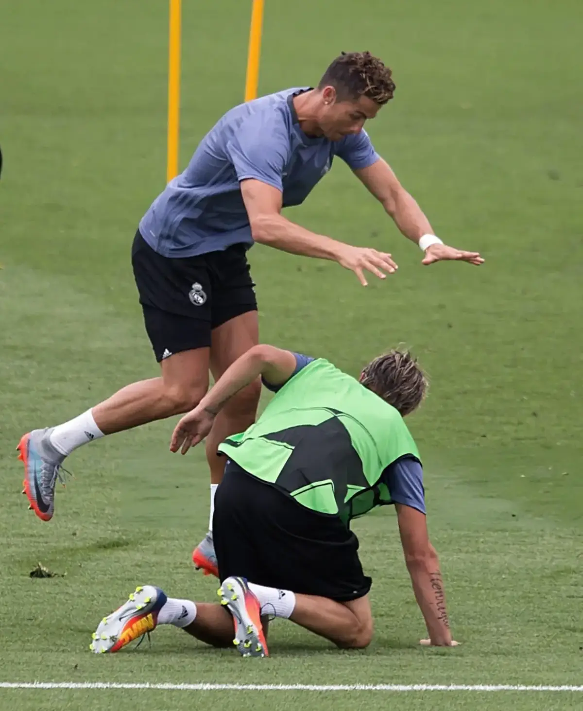 Cristiano Ronaldo born on February 5, 1985, in Funchal, Madeira, Portugal, is a football icon renowned for his exceptional skills, athleticism, and goal-scoring prowess.  His professional journey began at Sporting CP, but it was his move to Manchester United in 2003 that catapulted him to global stardom. At United, Ronaldo won three Premier League titles and the UEFA Champions League in 2008, earning his first Ballon d’Or. In 2009, he transferred to Real Madrid for a then-record fee of €94 million. During his nine-year tenure at Real Madrid. Ronaldo became the club’s all-time top scorer, winning four Champions League titles and five more Ballon d’Or awards. In 2018, he joined Juventus, adding two Serie A titles to his extensive list of accolades. Ronaldo’s career is marked by his relentless pursuit of excellence, reflected in his numerous records and honors. Off the pitch. he is known for his philanthropy and influential social media presence.