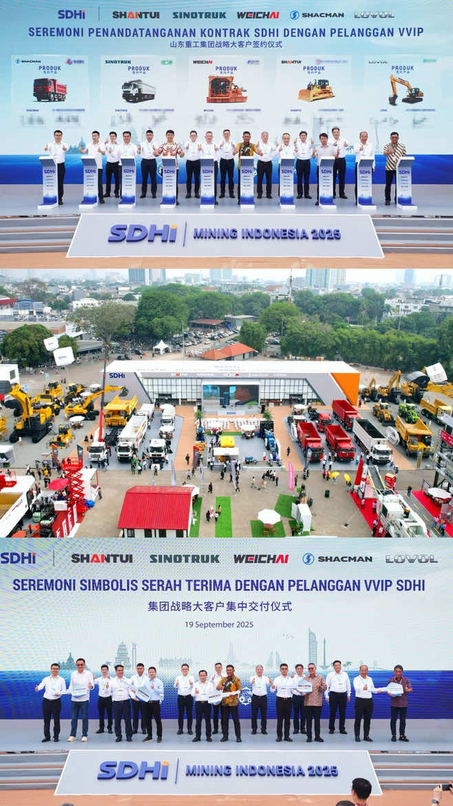 Dunia mesin alat berat selalu memikat. Bukan semata karena ukurannya yang raksasa, tapi juga teknologi canggih di balik kemampuannya.
‌ Ingin melihat langsung inovasinya? Datanglah ke Mining Indonesia 2025, di mana Shandong Heavy Industry Group menghadirkan lima brand andalannya: Shantui, Lovol, Weichai Power, Sinotruk, dan Shacman.
‌ Mengusung tema “Tech Empowered, Future Equipped”, keikutsertaan ini menandai semakin kuatnya sinergi Indonesia–Tiongkok di dunia alat berat. #ADV